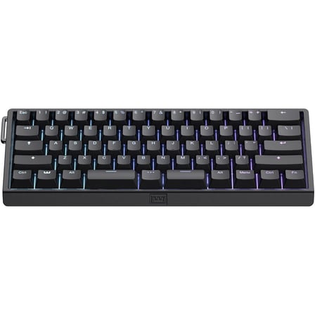 Wooting 60HE v2 Lekker Tikken Medium Hall Effect Manyetik Switch Gaming Klavye (WK3C-USSP1-TIK-BK1)