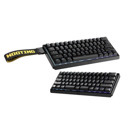 Wooting 60HE v2 Lekker Tikken Medium Hall Effect Manyetik Switch Gaming Klavye (WK3C-USSP1-TIK-BK1)