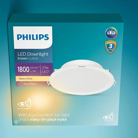 Philips 23w 3000k Sarı Işık 2000Lümen 20CM Delik Eridani Caplı Spot Armatür