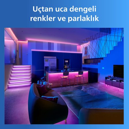 Philips Smart Lighting RGB LED Şerit 10 m (Type-C) - Google Home, Alexa, HomeKit ve Matter uyumlu