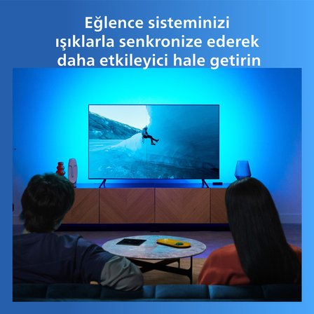 Philips Smart Lighting HDMI 2.0 Sync Box Kiti (55"-65" TV'ler için) - Google Home, Alexa, HomeKit ve Matter uyumlu