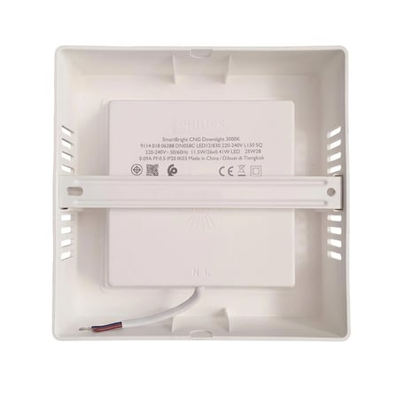 philips sıva üstu kare led spot 12.5w 1250 lumen 3000k sarı ışık 165x165mm 45mm