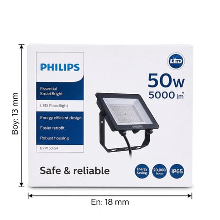 Philips BVP150 LED50/CW Beyaz Işık SWB 50W G4 Led Projektör 50w 5000 lumen