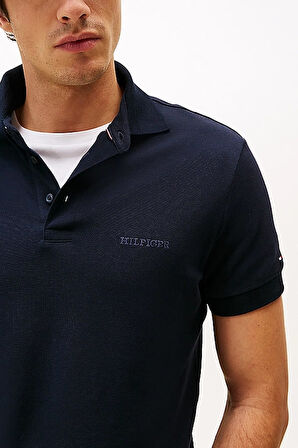 Erkek Th Regular Fit Monotype Polo T-Shirts - Lacivert | S