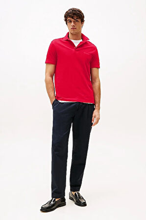 Erkek Th Regular Fit Monotype Polo T-Shirts - Kırmızı | XL