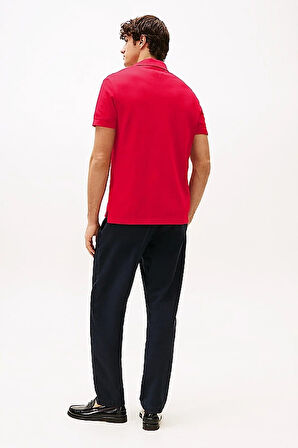 Erkek Th Regular Fit Monotype Polo T-Shirts - Kırmızı | XL