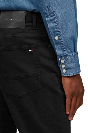 Erkek Regular Fit 5 Cepli Esnek Pantolon - Siyah | 31/32