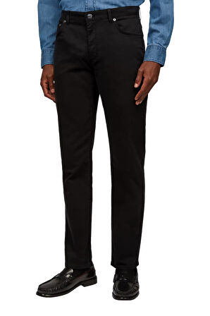 Erkek Regular Fit 5 Cepli Esnek Pantolon - Siyah | 33/32