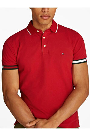 Tommy Hilfiger Flag Cuff Erkek T-Shirt 38458