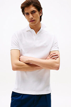 Erkek Th Regular Fit Monotype Polo T-Shirts - Beyaz | M