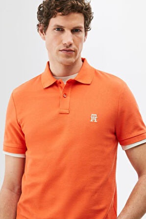 Erkek Th Regular Polo T-Shirt - Turuncu | XL