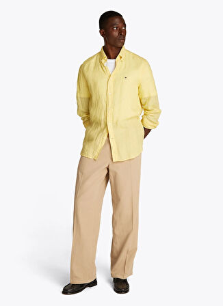 Tommy Hilfiger Sarı Erkek Gömlek MW0MW34602ZF0