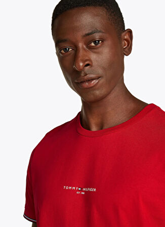 Tommy Hilfiger Kırmızı Erkek T-Shirt MW0MW32584XLD