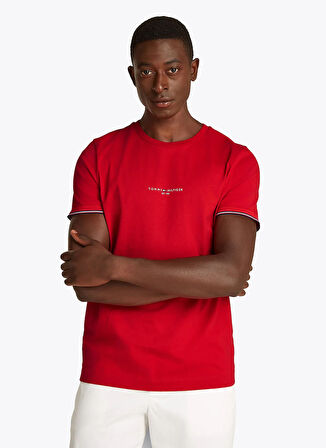 Tommy Hilfiger Kırmızı Erkek T-Shirt MW0MW32584XLD