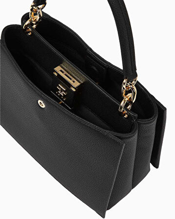 Tommy Hilfiger Logo Detaylı Mini Tote El Çantası