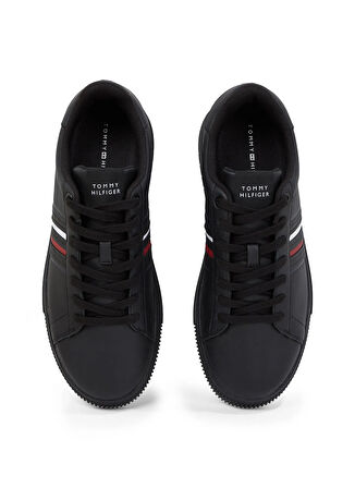 Tommy Hilfiger Siyah Erkek Sneaker MODERN CUPSOLE STRIPES LTH
