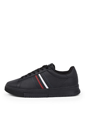 Tommy Hilfiger Siyah Erkek Sneaker MODERN CUPSOLE STRIPES LTH