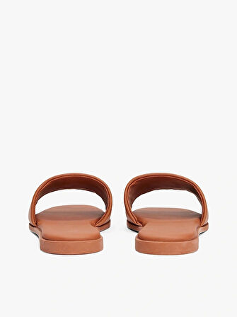 TH LOGO HARDWARE LEATHER MULE