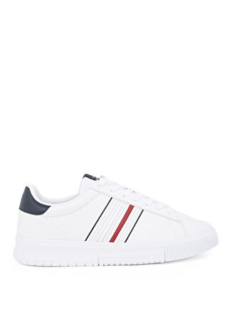 Tommy Hilfiger Beyaz Erkek Sneaker MODERN CUPSOLE STRIPES LTH