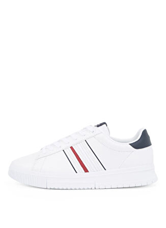 Tommy Hilfiger Beyaz Erkek Sneaker MODERN CUPSOLE STRIPES LTH
