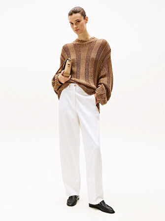 COTTON BARREL RELAXED STR CHINO