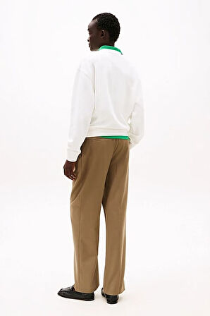 Kadın Th Regular Script Logo Sweatshirt - Ekru | XS