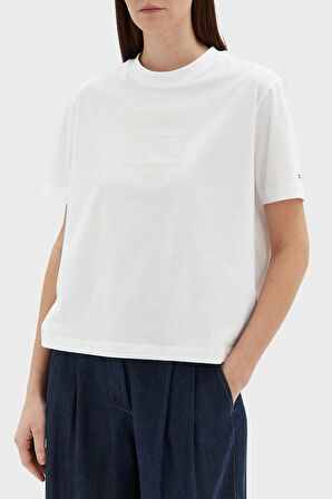 Tommy Hilfiger Bayan T Shirt WW0WW45525 YCF
