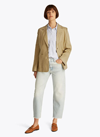 Tommy Hilfiger Normal Bej Kadın Ceket WW0WW44757AEH