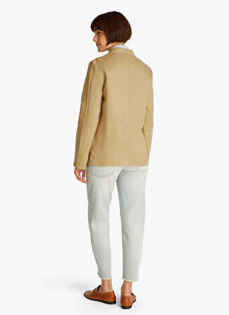 Tommy Hilfiger Normal Bej Kadın Ceket WW0WW44757AEH