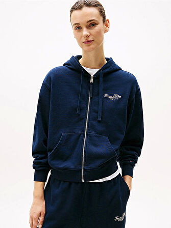 REG SCRIPT ZIP HOODIE