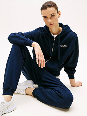 REG SCRIPT ZIP HOODIE