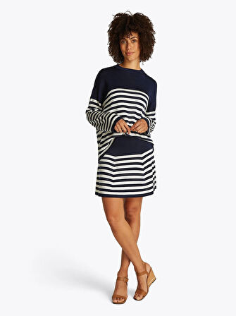 LYOCELL SILK FLARE MINI SKIRT