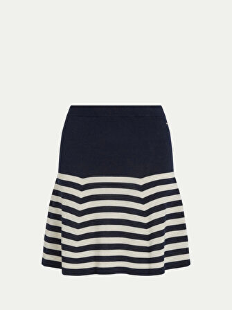 LYOCELL SILK FLARE MINI SKIRT