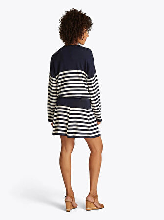LYOCELL SILK FLARE MINI SKIRT