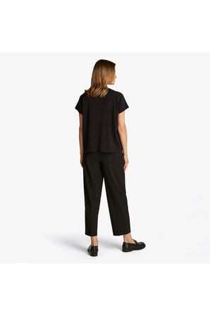 Relax Modern Cody Sleeve Kadın Siyah T-Shirt