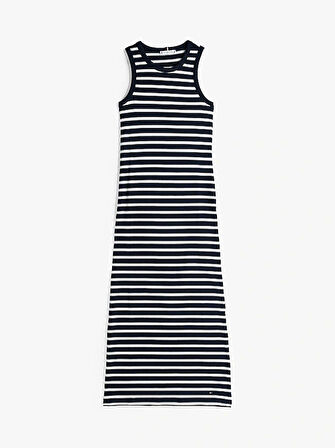SLIM 5X2 RIB MIDI DRESS NS