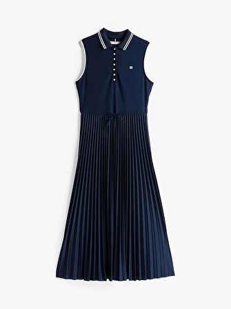 SPORTY PLEATED POLO DRESS NS