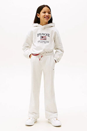 Kız Çocuk Th Geniş Paça Eşofman Altı - Beyaz | 12 Yaş