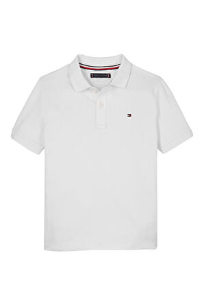 Erkek Çocuk Interlock Regular Polo T-Shirt - Beyaz | 10 Yaş