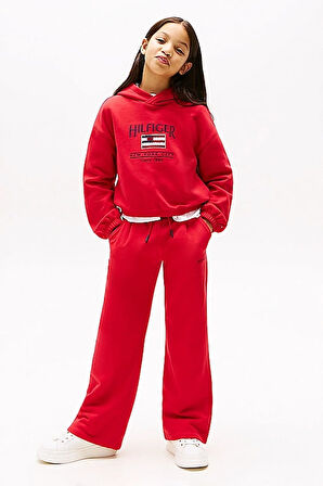 Kız Çocuk Th Geniş Paça Eşofman Altı - Kırmızı | 14 Yaş