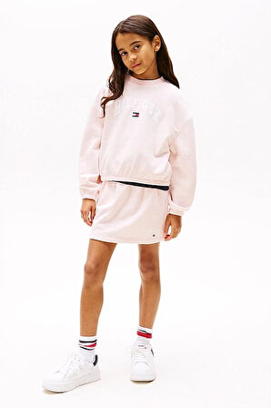 Kız Çocuk Th Varsity Sweatshirt - Pudra | 7 Yaş