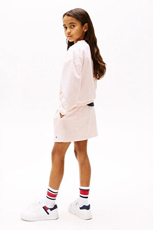 Kız Çocuk Th Varsity Sweatshirt - Pudra | 8 Yaş