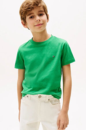 Erkek Çocuk Th Pamuklu T-Shirt - Yeşil | 6 Yaş