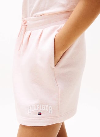Tommy Hilfiger Lastikli Bel Regular Fit Koyu Pembe Baskılı Mini Kız Çocuk Etek KG0KG08562XT0