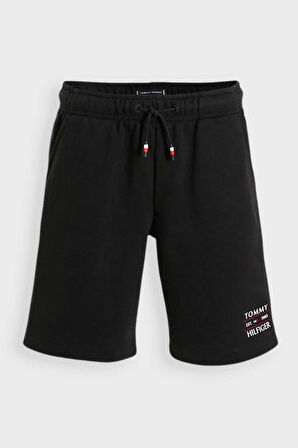 Erkek Çocuk Tommy Flag Hilfiger Şort - Siyah | 8 Yaş