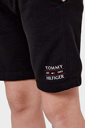 Erkek Çocuk Tommy Flag Hilfiger Şort - Siyah | 8 Yaş