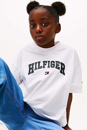 Kız Çocuk Th Varsity Melange Archive T-Shirt - Beyaz | 14 Yaş