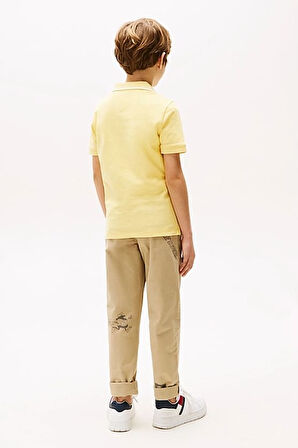 Erkek Çocuk Th Bayrak Logo Polo T-Shirt - Sarı | 8 Yaş