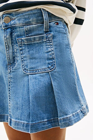 Kız Çocuk DENIM SKIRT PLEATED Skirts | 10 Yaş