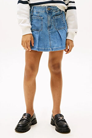 Kız Çocuk DENIM SKIRT PLEATED Skirts | 12 Yaş